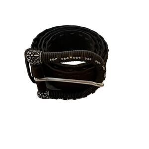 Ralph Gladen brown Leather Buckle Western Belt